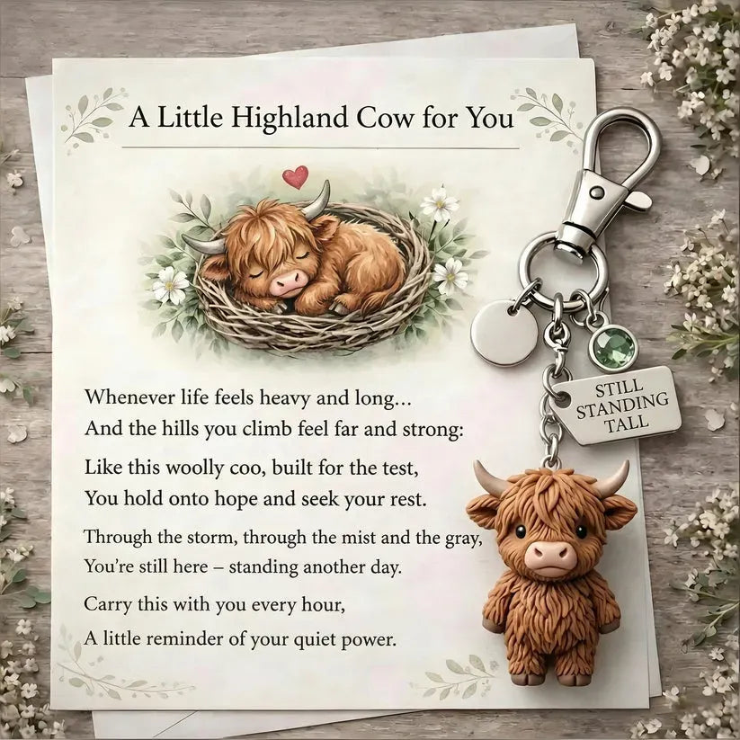 đđźA Little Highland Cow For You Keychain