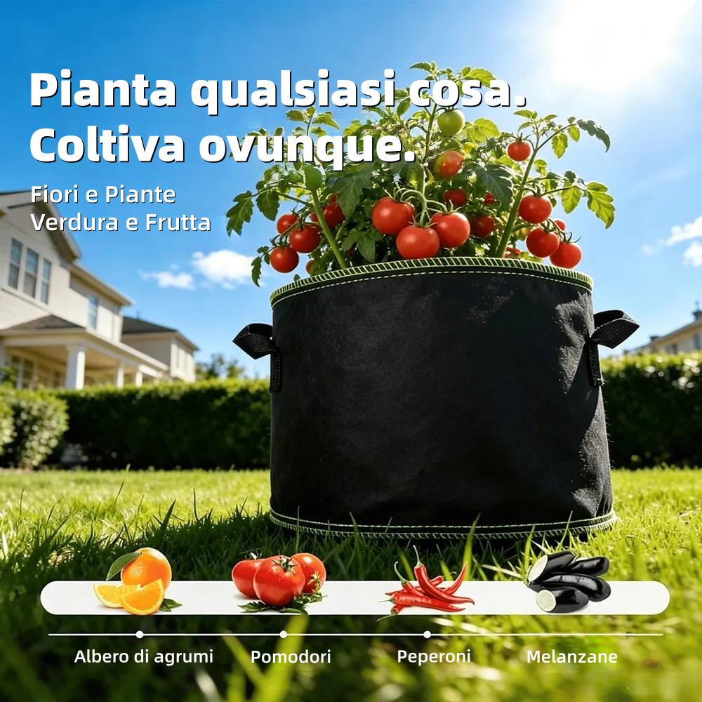 đ± 5 db-os, 19 literes (5 gallonos) termesztĆzsĂĄk csomag â tartĂłs, lĂ©legzĆ, fĂŒllel ellĂĄtott szövetcserepek zöldsĂ©gekhez, virĂĄgokhoz Ă©s gyĂŒmölcsökhöz