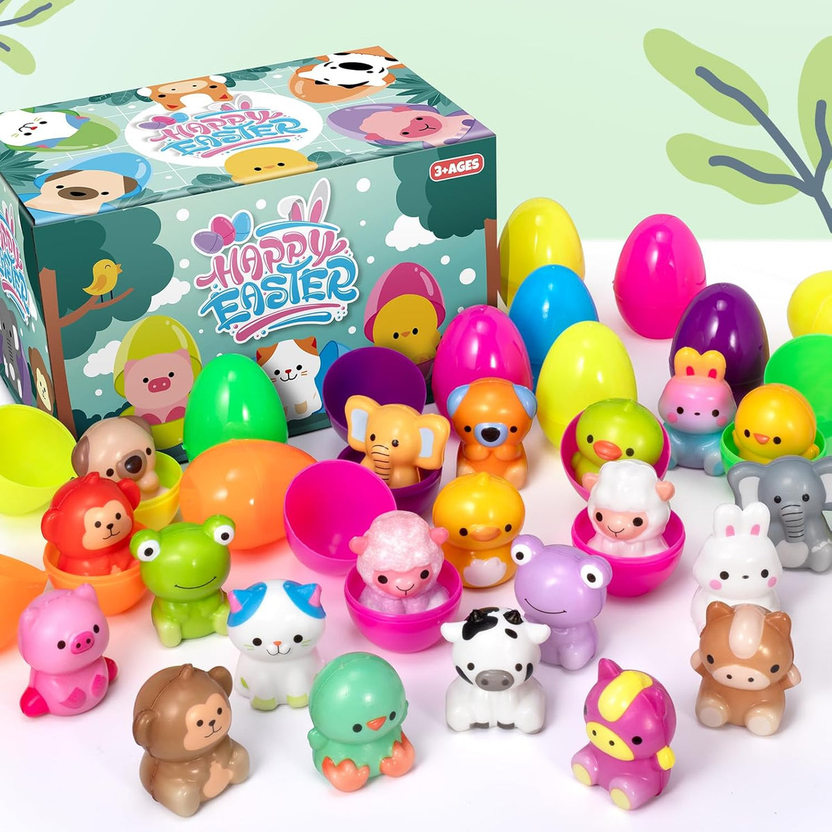🎁12/24 DB Húsvéti tojás előretöltött, lassan kelő squishy játékok