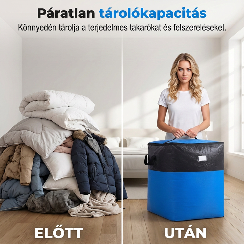 đđŠ ĂsszecsukhatĂł TĂĄrolĂł Ă©s KöltöztetĆ TĂĄska â Extra Nagy KapacitĂĄs, Lapra HajtogathatĂł DizĂĄjn, MegerĆsĂtett FogantyĂșk otthoni SzervezĂ©shez Ă©s KöltözĂ©shez đ đ