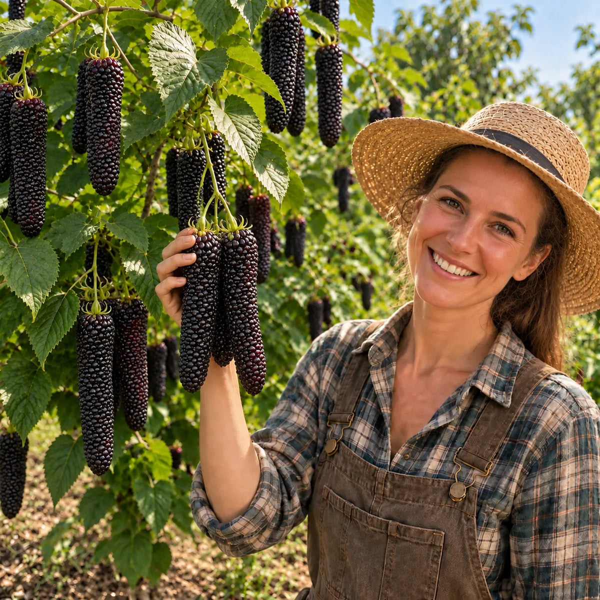 đł Giant Red & Black Mulberry Tree Saplings â Grow Sweet Berries at Home đż