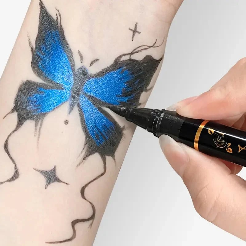 đđš10-Color Temporary Tattoo Markers Set