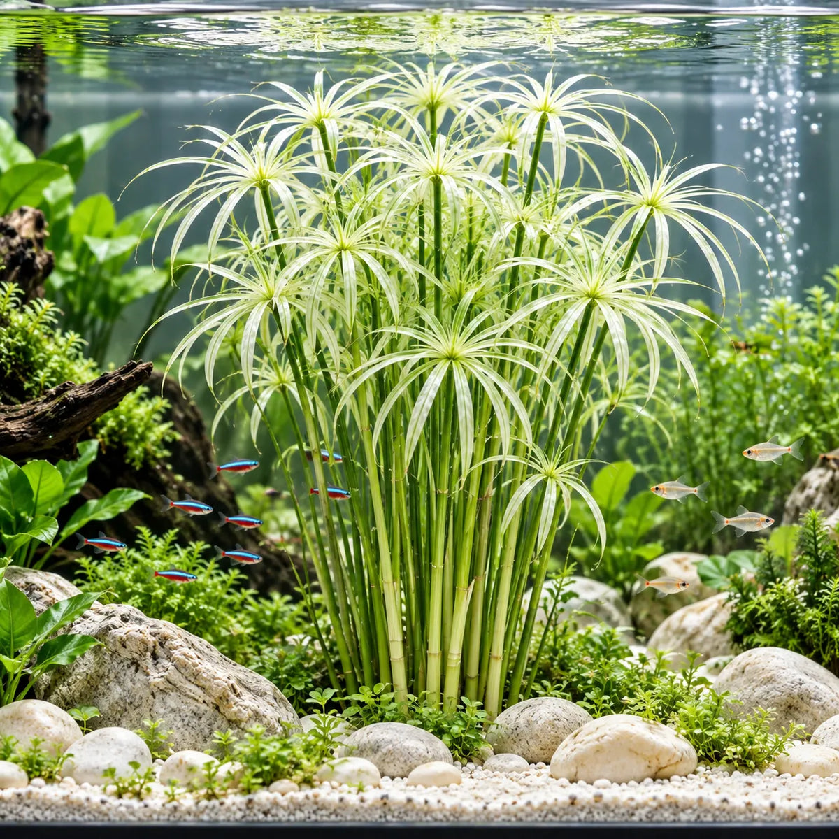 đżWater Bamboo Bulbs-Hydroponic Umbrella Plant â Natural Water Purifier for Aquariums, Turtle Tanks & Ponds