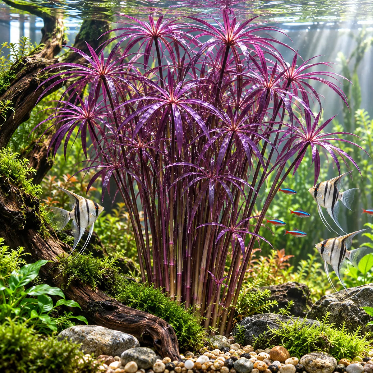 đżWater Bamboo Bulbs-Hydroponic Umbrella Plant â Natural Water Purifier for Aquariums, Turtle Tanks & Ponds