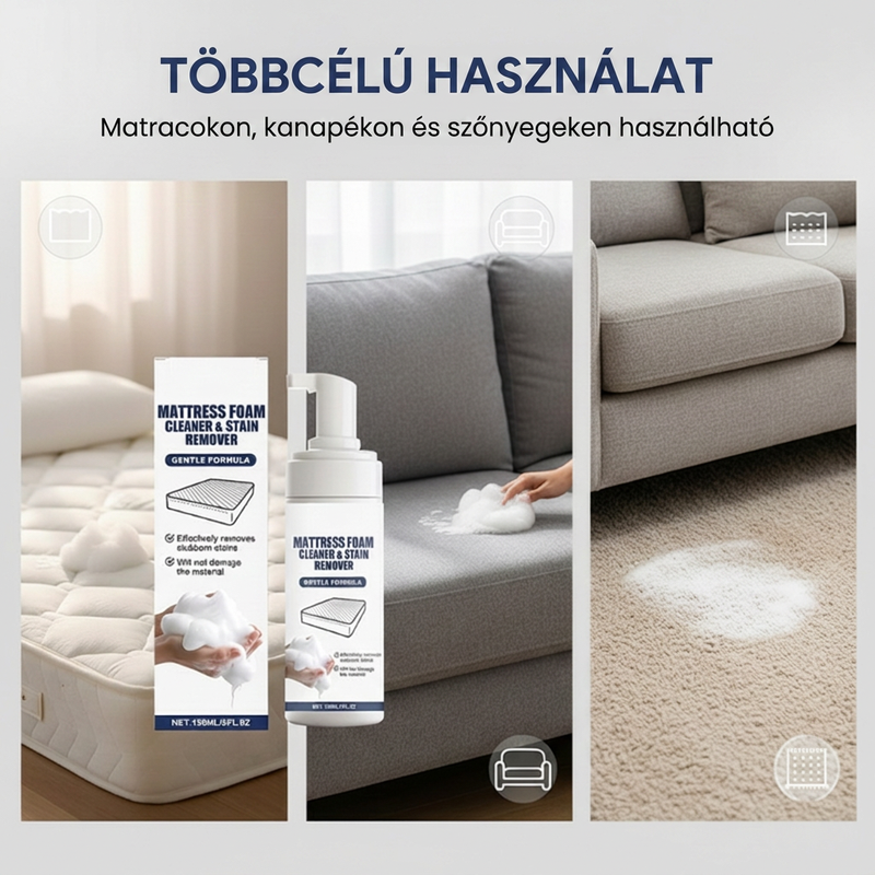 đđȘ TöbbfĂ©le felĂŒletre alkalmas matrac-habtisztĂtĂł đ§
