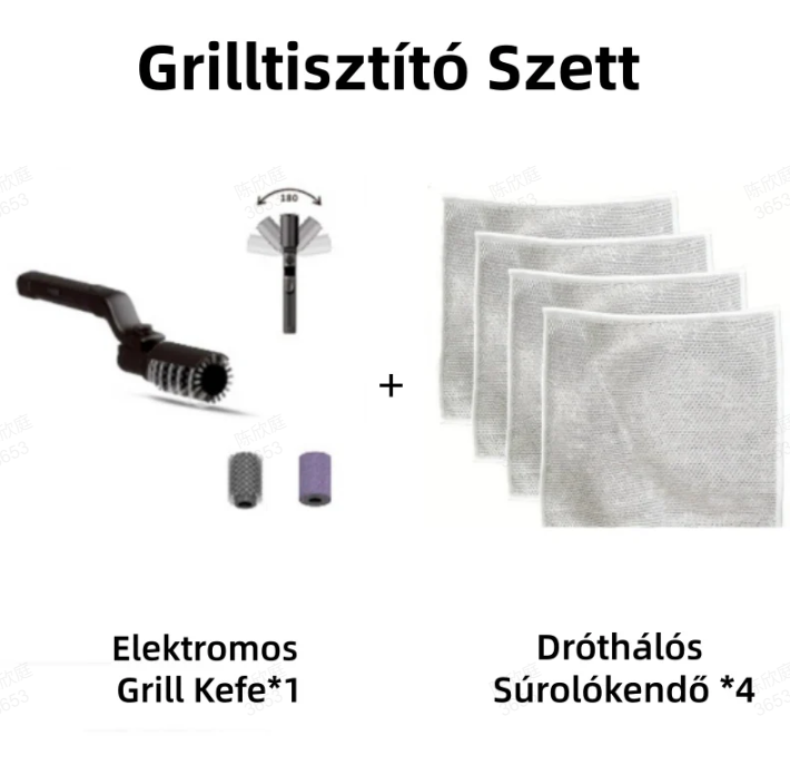 đ§Œ VezetĂ©k NĂ©lkĂŒli Elektromos BBQ Grill Kefe TisztĂtĂł đ„đ | ErĆs forgĂłfej, 3 sebessĂ©gfokozat â ĂșjratölthetĆ, vĂzĂĄllĂł kivitel âĄ