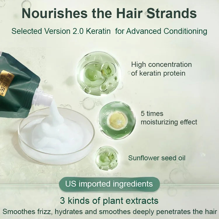 🌟Polipeptid Keratin Hidratáló Simító Hajregeneráló Krém💁♀️