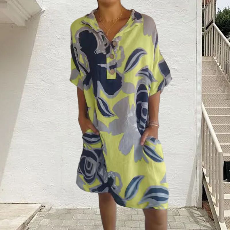 🔥Casual elegáns ruha nyomtatással nőknek