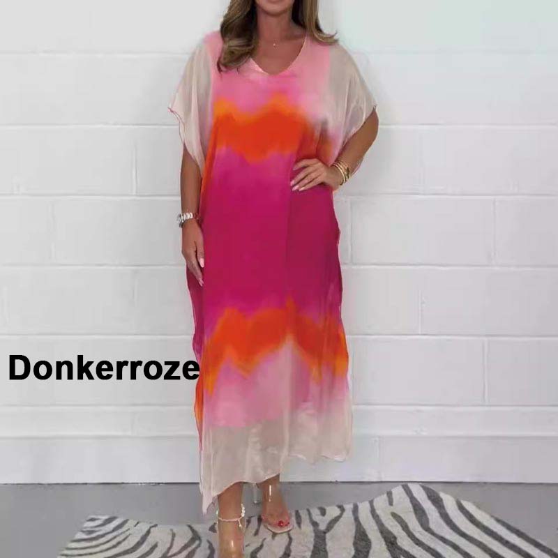 ✨【S-4XL】Kényelmes női szürke sifon ruha