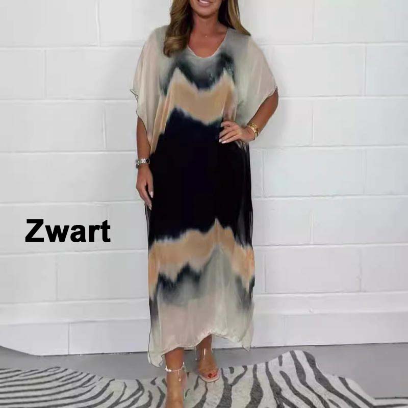 ✨【S-4XL】Kényelmes női szürke sifon ruha