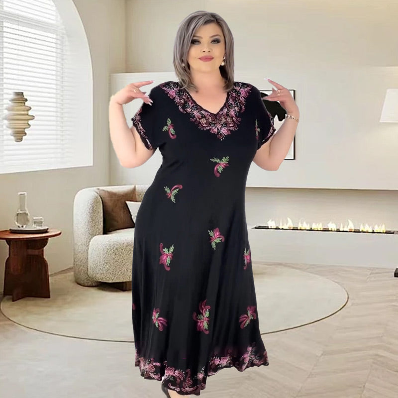 🌺V-nyakú női ruha