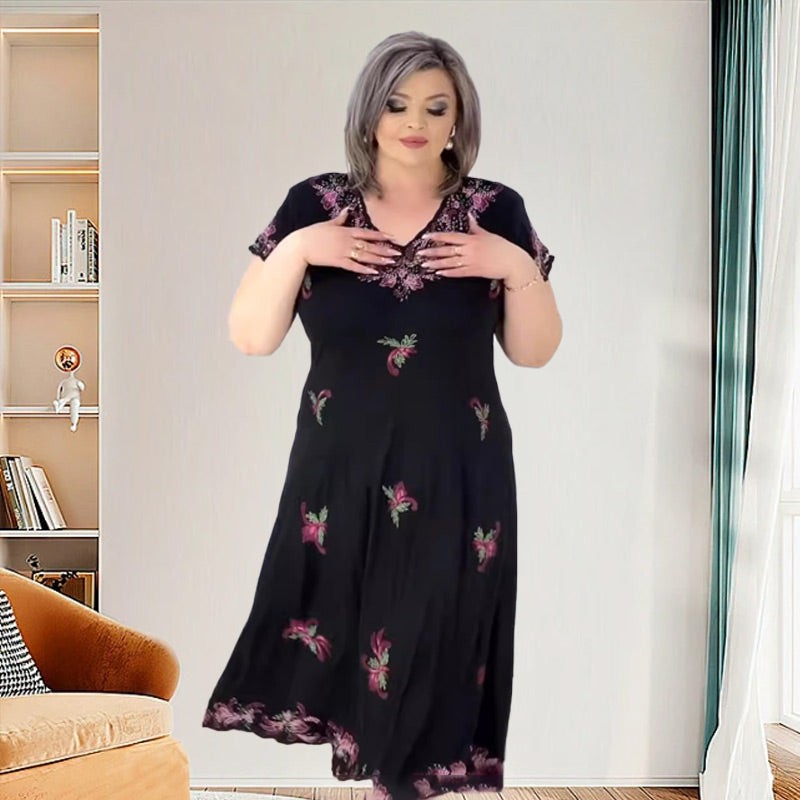 🌺V-nyakú női ruha