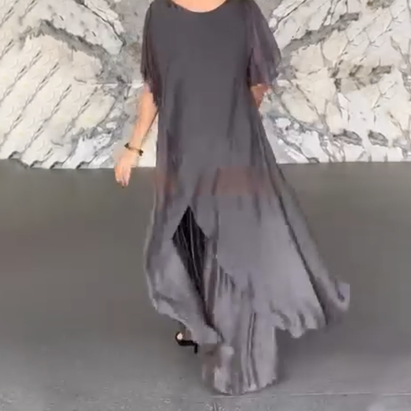 🛍️✨ Női szett, amely egy szabálytalan blúzból és egy könnyű nadrágból áll