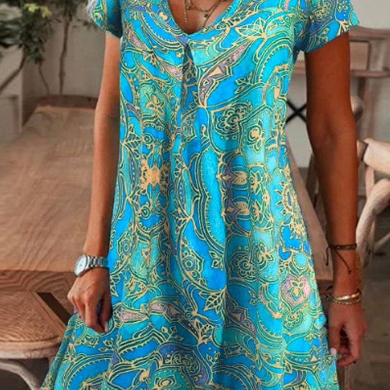 【M-3XL】🌺Elegáns virágmintás ruha