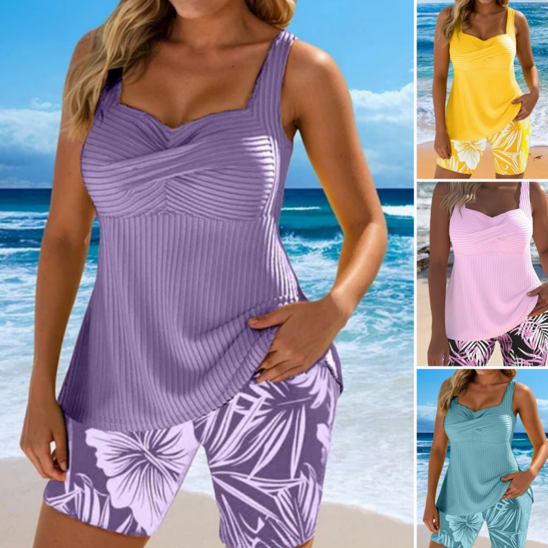 🌊🌴🌞Kétrészes mintás női strandszett👙