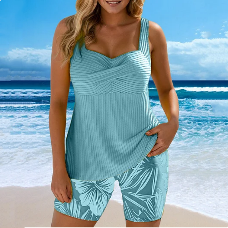 🌊🌴🌞Kétrészes mintás női strandszett👙
