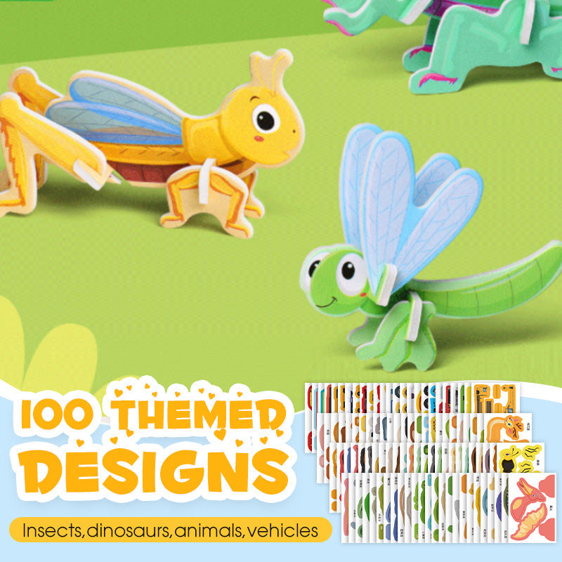 🎨3D oktató rejtvények gyerekeknek