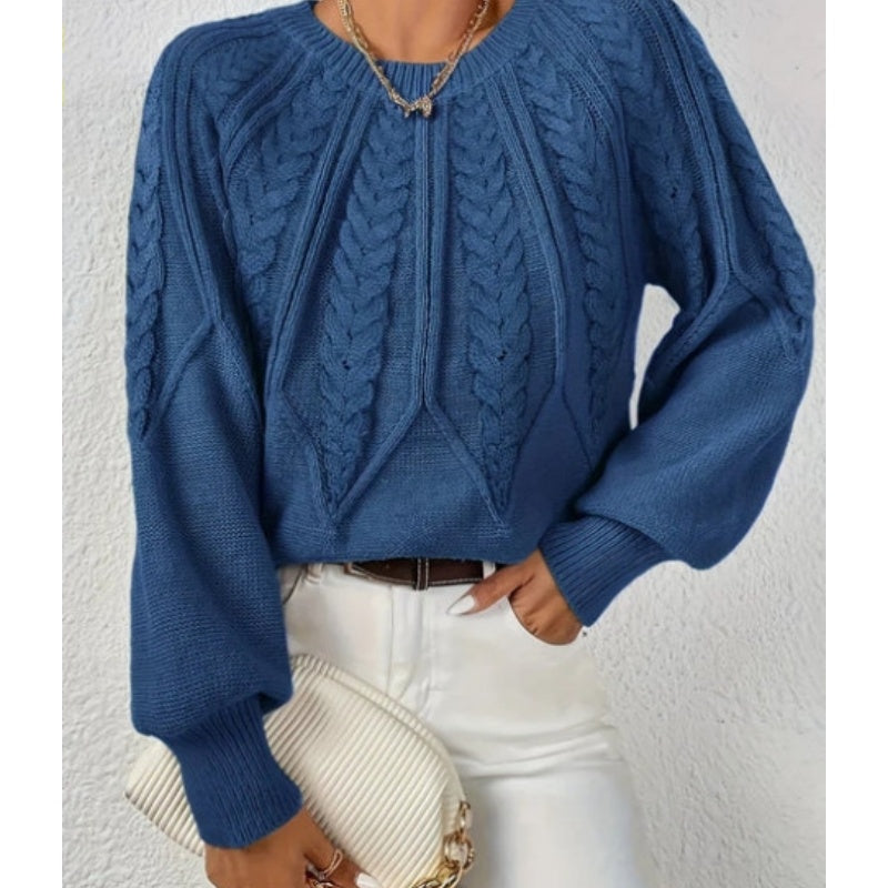 【S-2XL】✨Női lezser hosszú ujjú kötött blúz