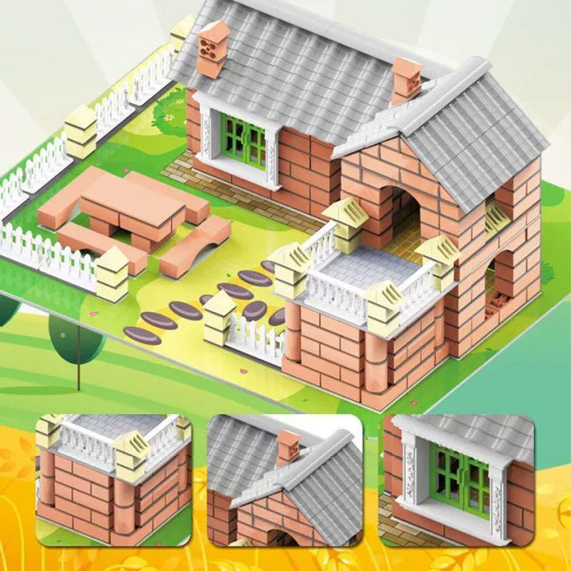 🏠Összeszerelhető mini épület építőkészlet