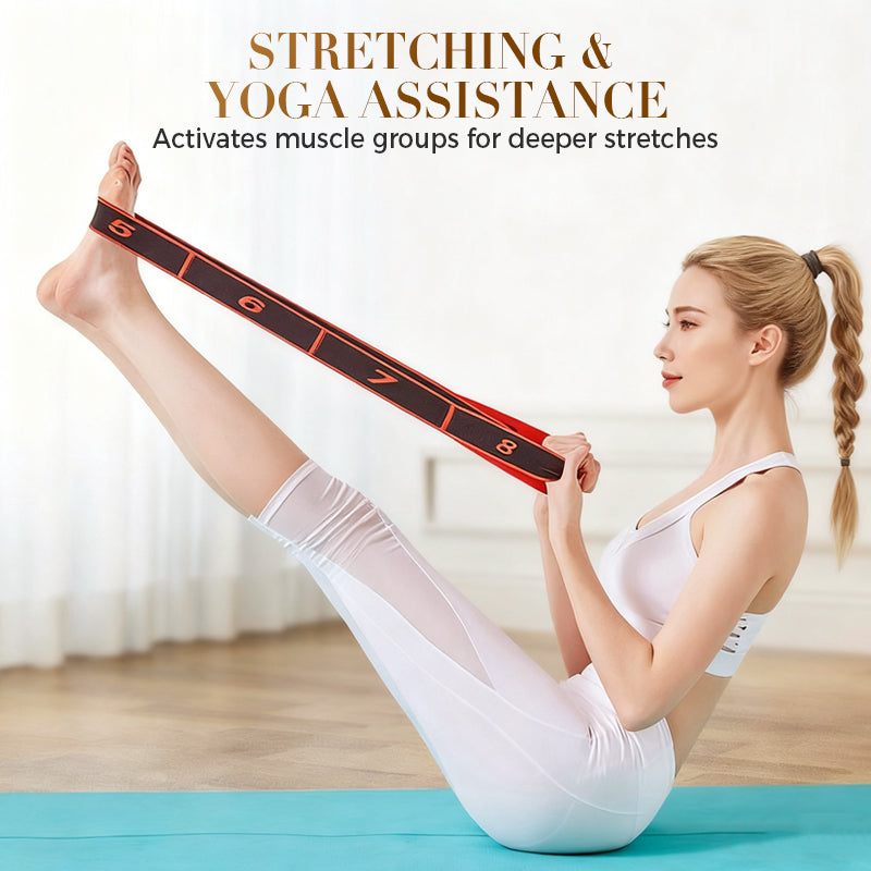 Fitness ellenállás szalag nyújtáshoz és jógához