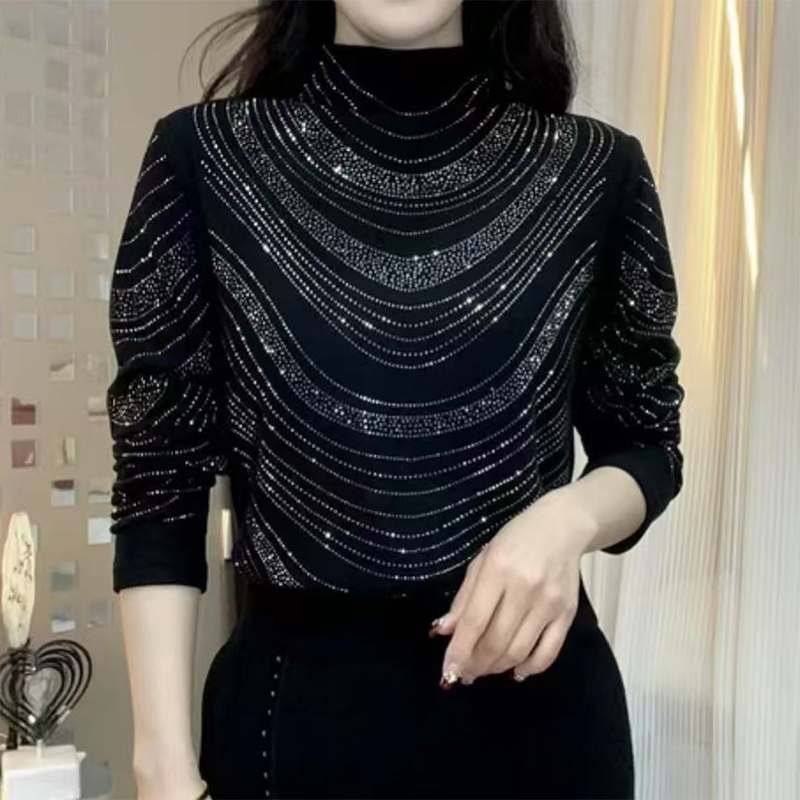 🎁💎Elegáns női blúz hosszú ujjakkal és flitterekkel
