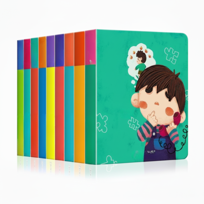 📚🧠 10 db-os interaktív kisgyermekeknek szóló tanulási könyvkészlet 👶💕