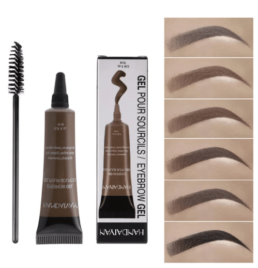 【1+1 INGYEN】Professzionális Szemöldökformázó Gél | Természetes Színek, Egész Napos Tartósság - Vízálló, Smink Fixáló