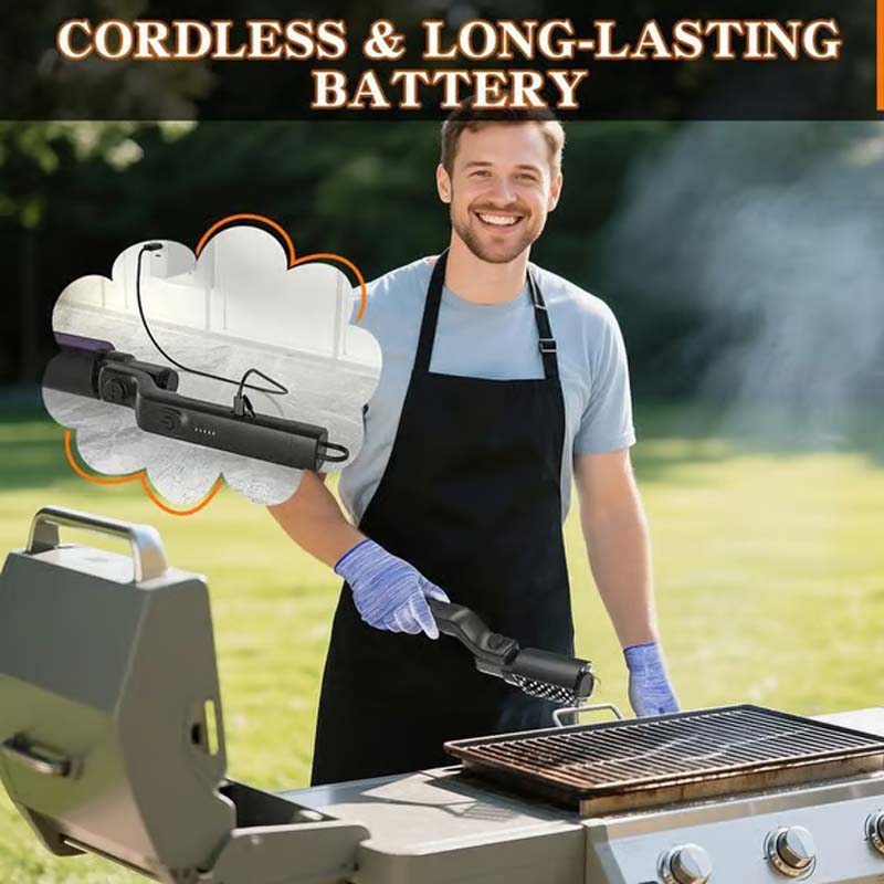 đ§Œ VezetĂ©k NĂ©lkĂŒli Elektromos BBQ Grill Kefe TisztĂtĂł đ„đ | ErĆs forgĂłfej, 3 sebessĂ©gfokozat â ĂșjratölthetĆ, vĂzĂĄllĂł kivitel âĄ