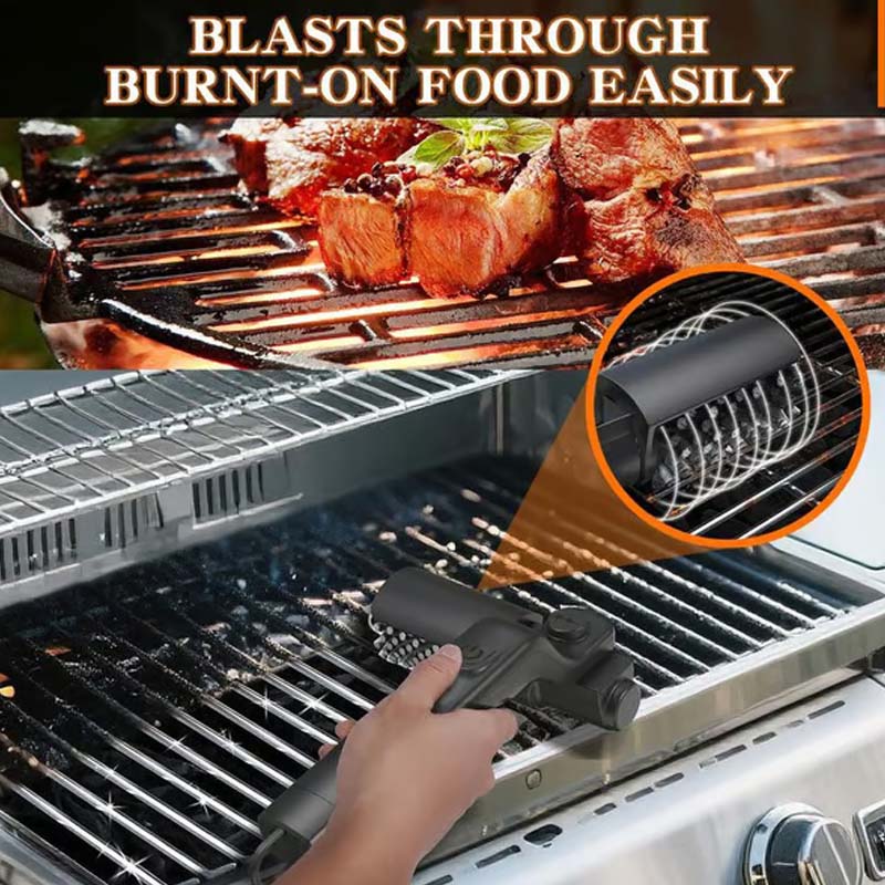 đ§Œ VezetĂ©k NĂ©lkĂŒli Elektromos BBQ Grill Kefe TisztĂtĂł đ„đ | ErĆs forgĂłfej, 3 sebessĂ©gfokozat â ĂșjratölthetĆ, vĂzĂĄllĂł kivitel âĄ
