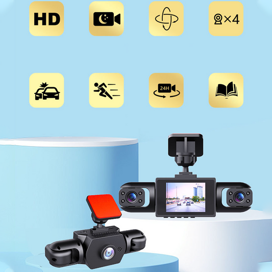 4 lencsés, 360°-os látószögű autó fedélzeti kamera