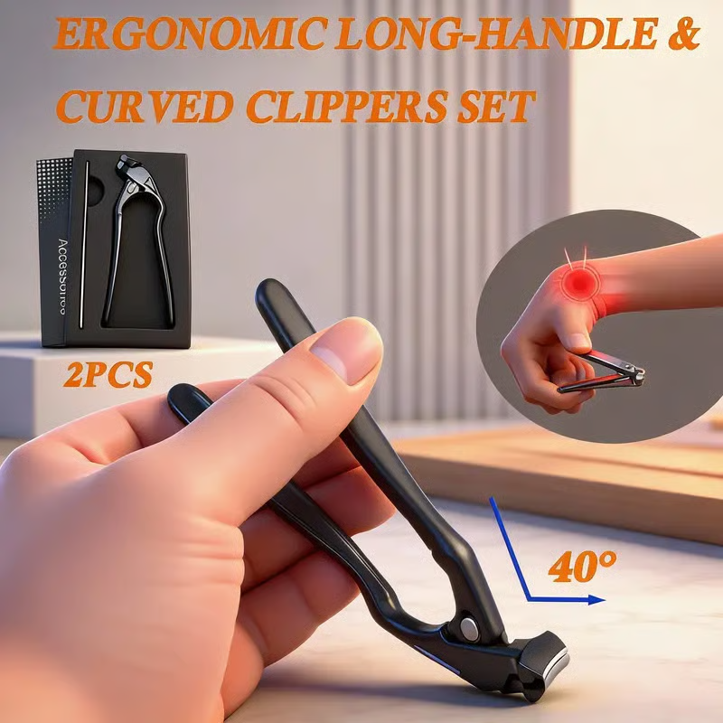 🦶Prémium rozsdamentes acél körömvágó csipesz✂️