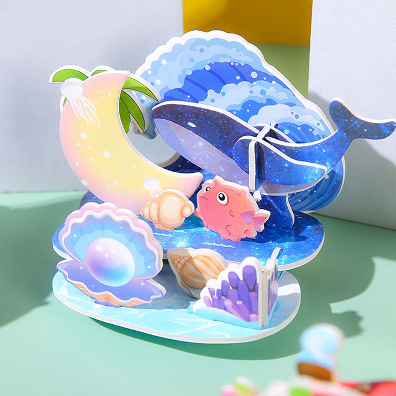 đ§© ĂpĂtse fel sajĂĄt 3D vilĂĄgĂĄt â 3D papĂr puzzle Ă©pĂtĆkĂ©szlet (4 darab, ragasztĂł nĂ©lkĂŒl) â UtĂĄnvĂ©tes đ°
