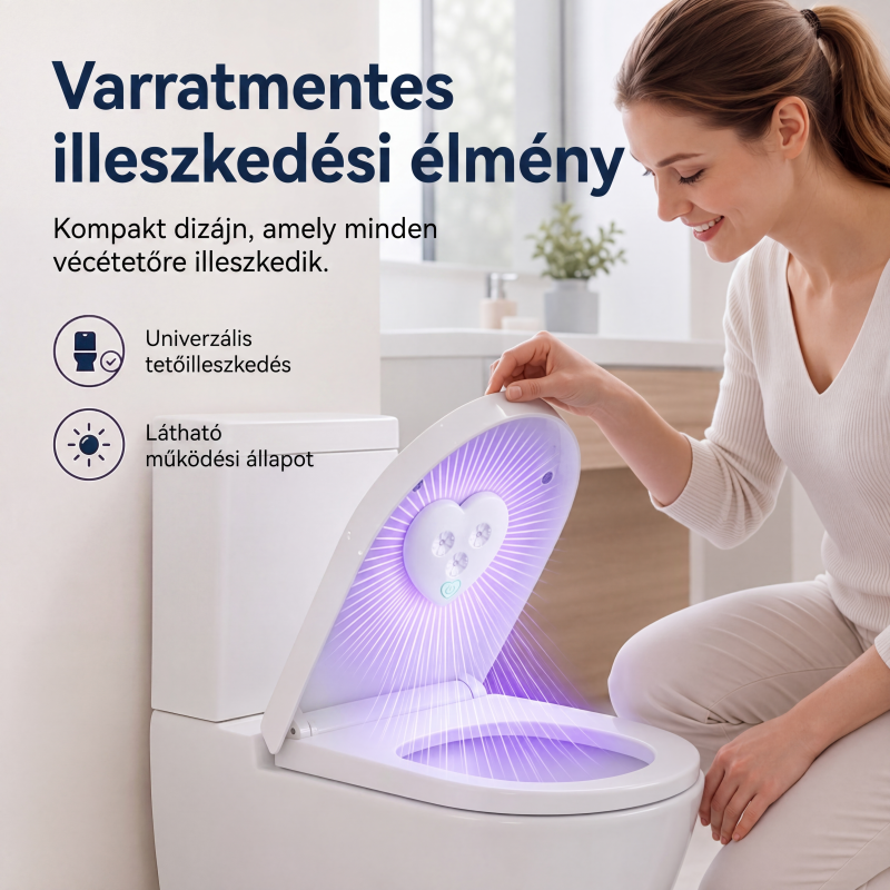 đĄ UVC WCâfertĆtlenĂtĆ lĂĄmpa mozgĂĄsĂ©rzĂ©kelĆvel, intelligens fĂŒrdĆszobai higiĂ©niai eszköz đ§Œ