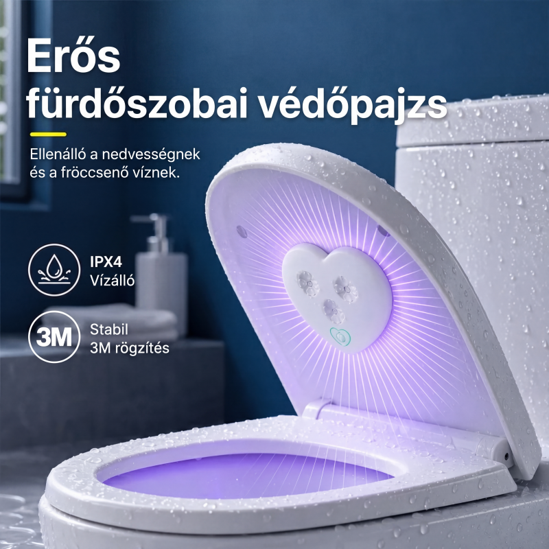 đĄ UVC WCâfertĆtlenĂtĆ lĂĄmpa mozgĂĄsĂ©rzĂ©kelĆvel, intelligens fĂŒrdĆszobai higiĂ©niai eszköz đ§Œ