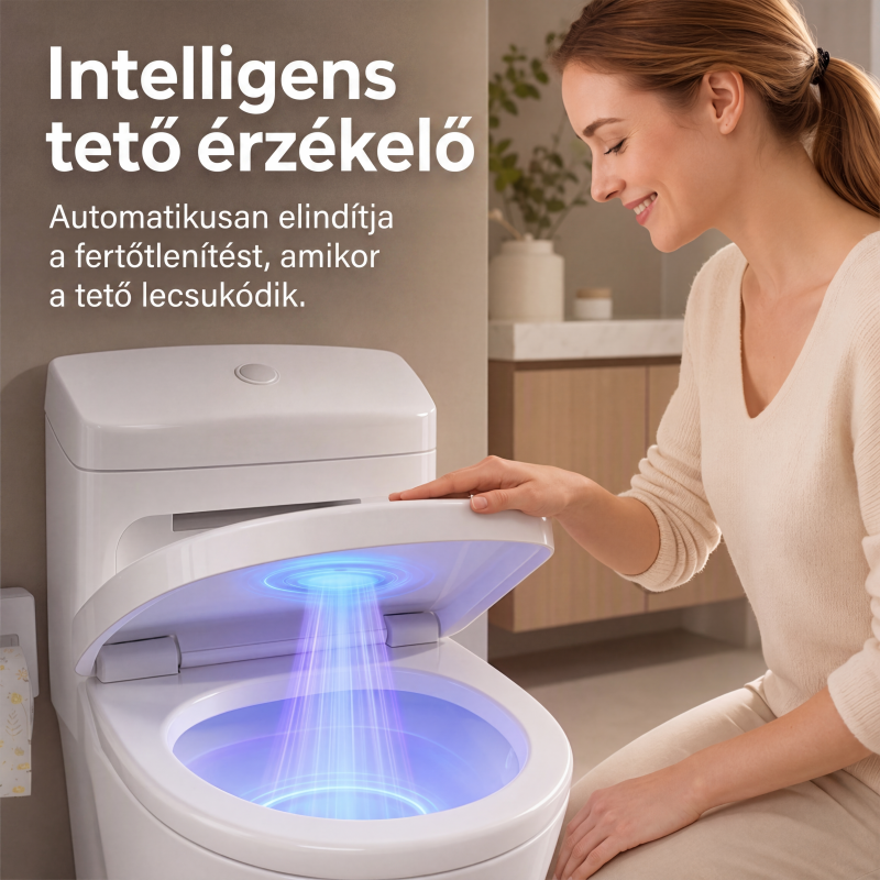 đĄ UVC WCâfertĆtlenĂtĆ lĂĄmpa mozgĂĄsĂ©rzĂ©kelĆvel, intelligens fĂŒrdĆszobai higiĂ©niai eszköz đ§Œ