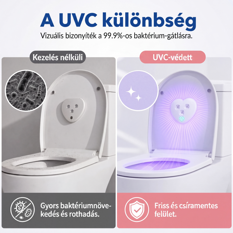 đĄ UVC WCâfertĆtlenĂtĆ lĂĄmpa mozgĂĄsĂ©rzĂ©kelĆvel, intelligens fĂŒrdĆszobai higiĂ©niai eszköz đ§Œ