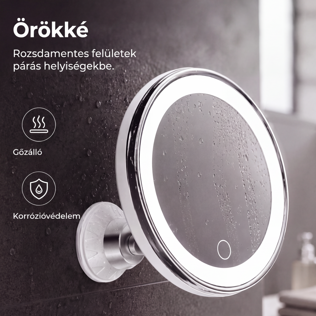 đIdĆkorlĂĄtos 50% kedvezmĂ©ny! đĄ 10-szeres nagyĂtĂĄsĂș sminktĂŒkör LED-fĂ©nnyel Ă©s tapadĂłkoronggal