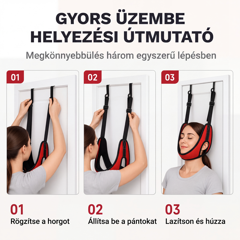 đââïžA nyaki fĂĄjdalom enyhĂtĂ©sĂ©re szolgĂĄlĂł, ajtĂłra szerelhetĆ, ĂĄllĂthatĂł nyaknyĂșjtĂłđ§