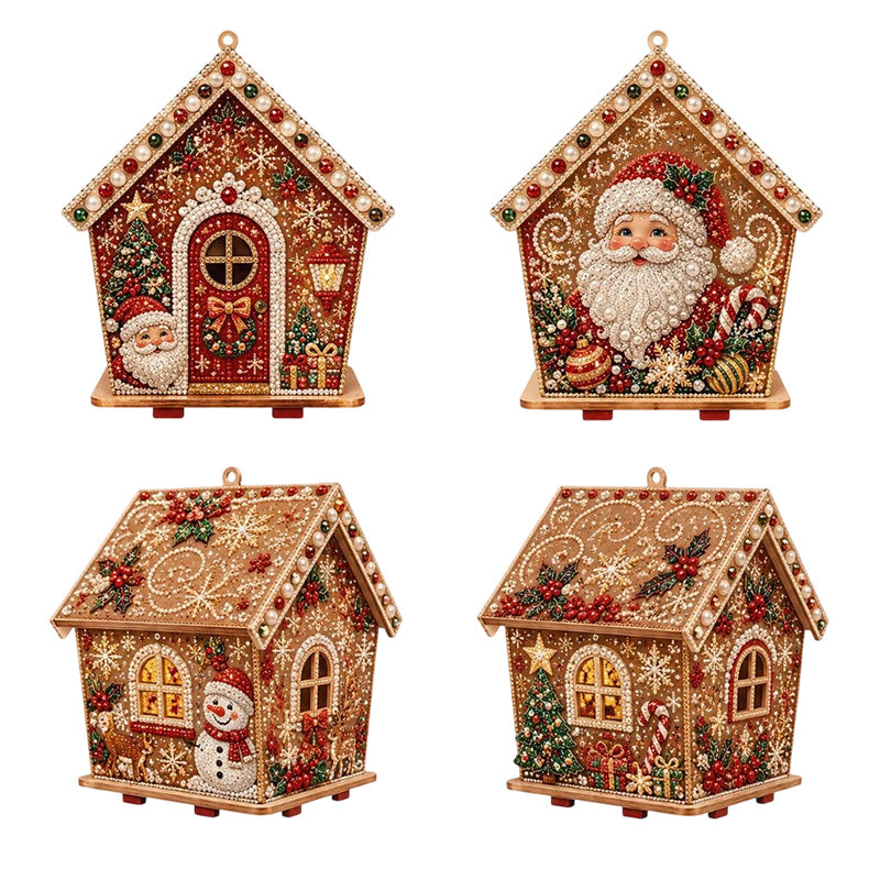 👨👩👧👦50% kedvezmény🎄 3D gyöngyös karácsonyi díszkészlet✨
