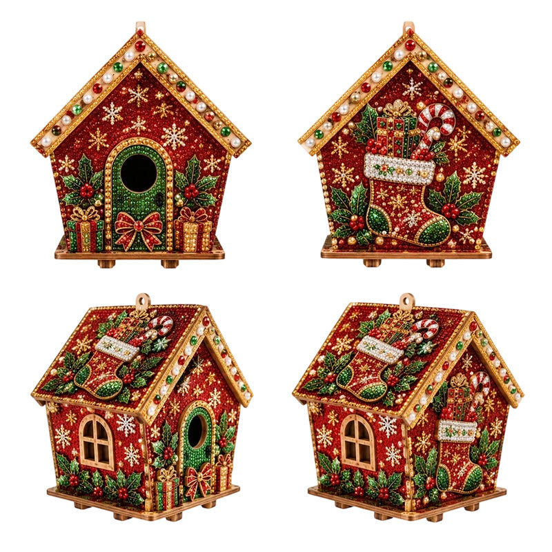 👨👩👧👦50% kedvezmény🎄 3D gyöngyös karácsonyi díszkészlet✨