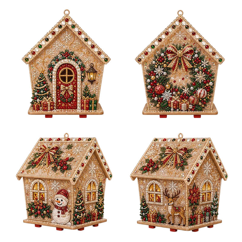 👨👩👧👦50% kedvezmény🎄 3D gyöngyös karácsonyi díszkészlet✨