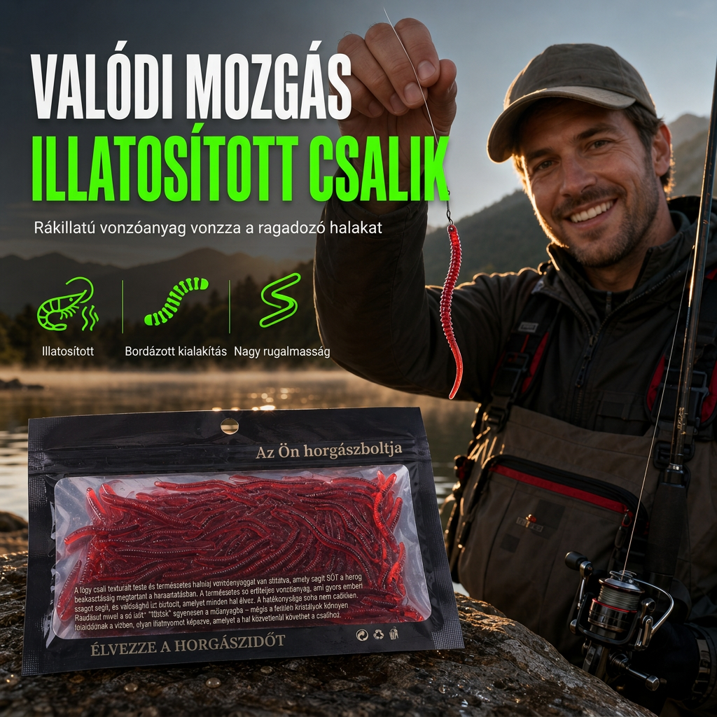 ⏰1 +1 Ingyen!🎣Bionikus földigiliszta-utánzatú lágycsali