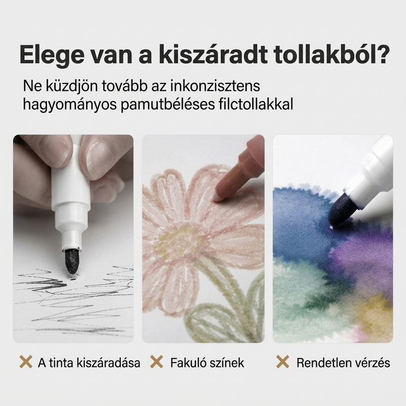 đŠ MoshatĂł folyĂ©kony akril marker puha ecsetvĂ©ggel â SzĂnes alkotĂĄs könnyedĂ©n, egyszerƱ tisztĂtĂĄssalâš