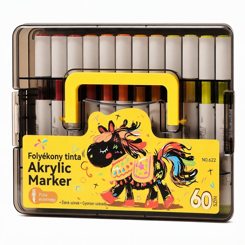 đŠ MoshatĂł folyĂ©kony akril marker puha ecsetvĂ©ggel â SzĂnes alkotĂĄs könnyedĂ©n, egyszerƱ tisztĂtĂĄssalâš