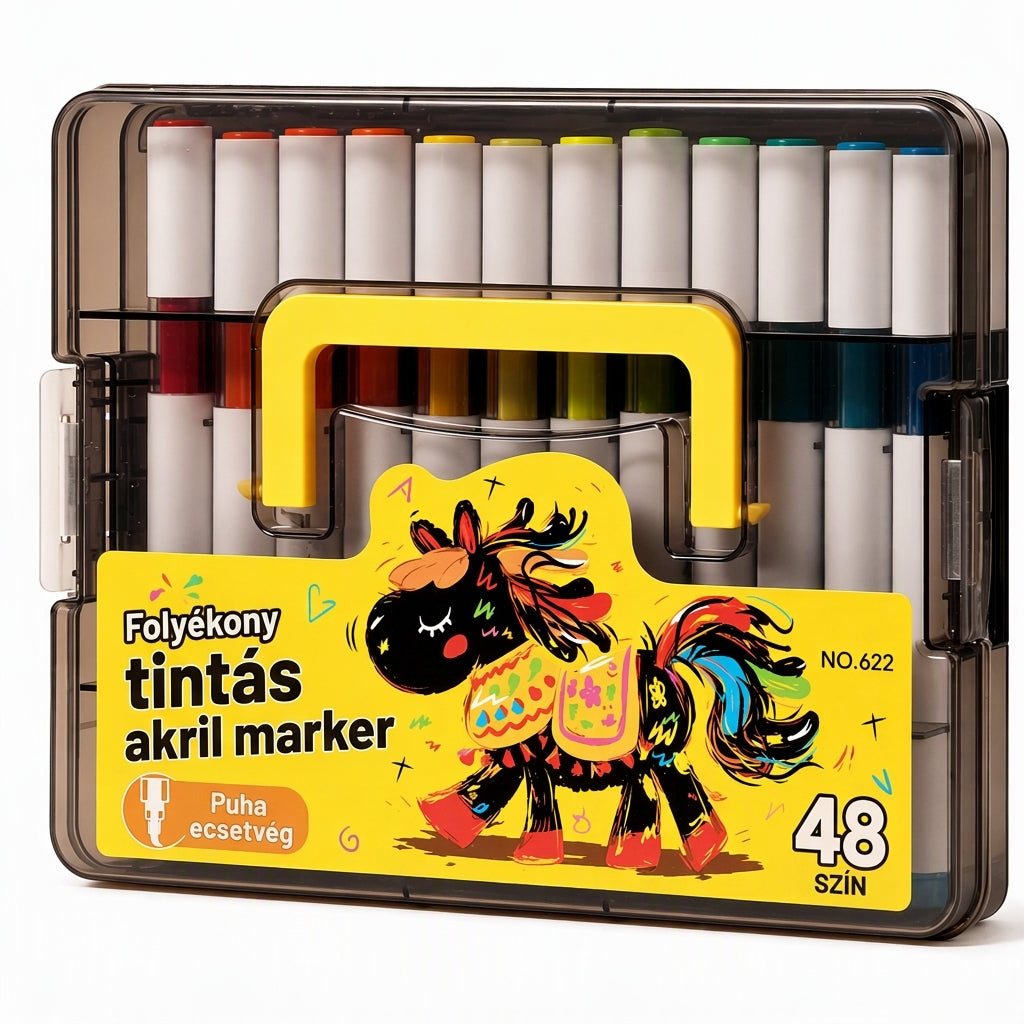 đŠ MoshatĂł folyĂ©kony akril marker puha ecsetvĂ©ggel â SzĂnes alkotĂĄs könnyedĂ©n, egyszerƱ tisztĂtĂĄssalâš