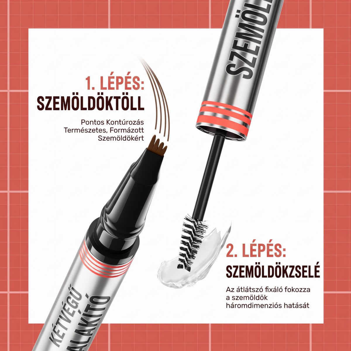 đ„2 az 1-ben szemceruza Ă©s szemöldökfixĂĄlĂł gĂ©l â sƱrƱbb Ă©s termĂ©szetesebb szemöldökformĂĄzĂĄshozđ„ł