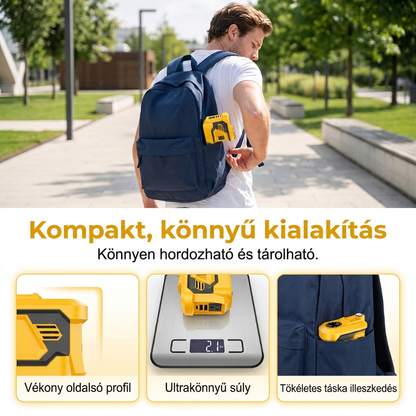⚡ Táplálja eszközeit bárhol – 300W hordozható feszültségátalakító 18V szerszámakkumulátorokhoz 🔋🛠️