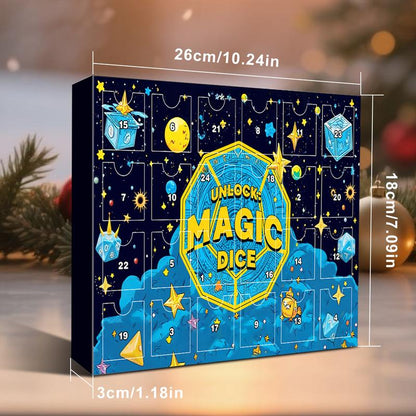 🔥UTÓS NAP 49% KEDVEZMÉNY - 🎄🎲Adventi naptár karácsonyi dobókockákkal 2025-re - 24 lyukkal, bélyegzővel