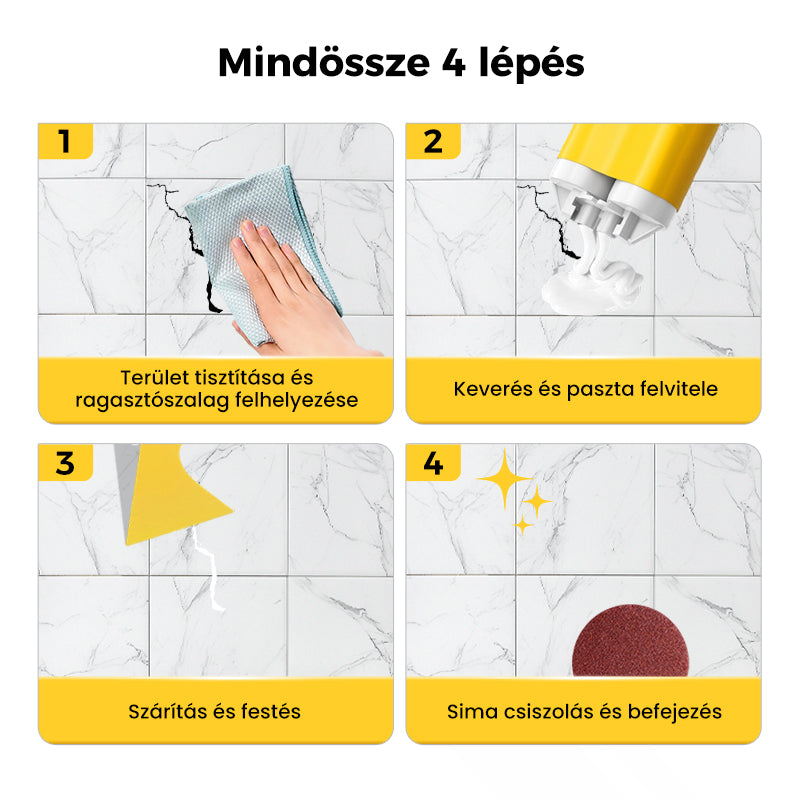 🧱 Többfunkciós javító készletek csempe- és kőrepedésekhez💧