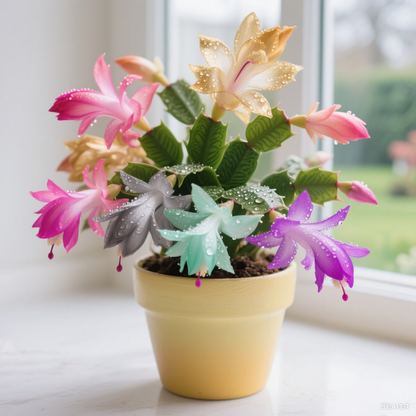🦀Keverős színű Schlumbergera hagymák – Könnyen kezelhető virágok minden árnyalatban, még télen is ❄️🌈
